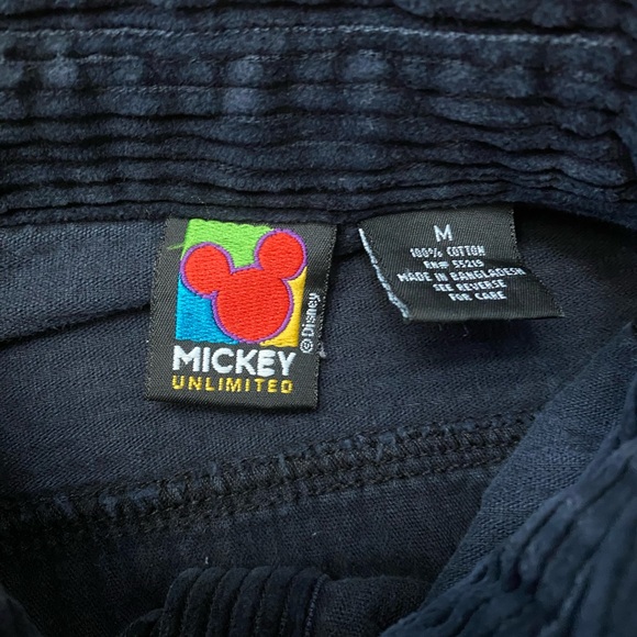 Vintage Corduroy Embroidered Mickey Shirt - M - Picture 3 of 3